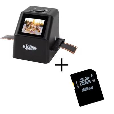 22MP Negative Film And Slide Scanner With 2.4" LCD Display And Built In Editing Software black with 16gb