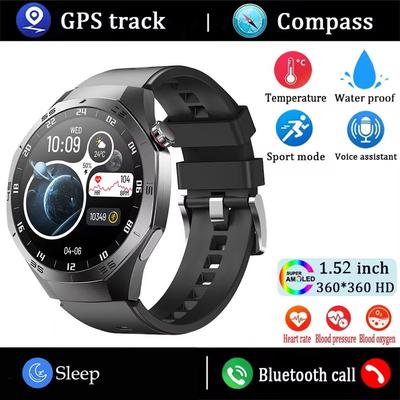 Huawei GT5 Pro Smart Watch For Men AMOLED Display, GPS, Bluetooth Calling & Waterproof Fitness Tracker (2025 Edition) black