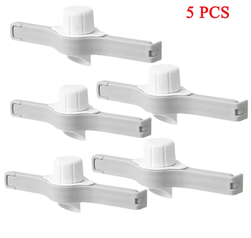 Screw Cap Food Bag Sealing Clip For Snacks Milk Powder And Kitchen Storage 5 Pcs