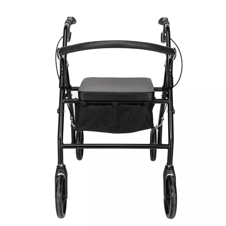 Extra Wide Bariatric Rolling Walker, Heavy Duty Rollator With Padded Seat, Backrest & Loop Brakes For Indoor And Outdoor Extra Wide Bariatric Rolling Walker, Heavy Duty Rollator With Padded Seat, Backrest & Loop Brakes For Indoor And Outdoor