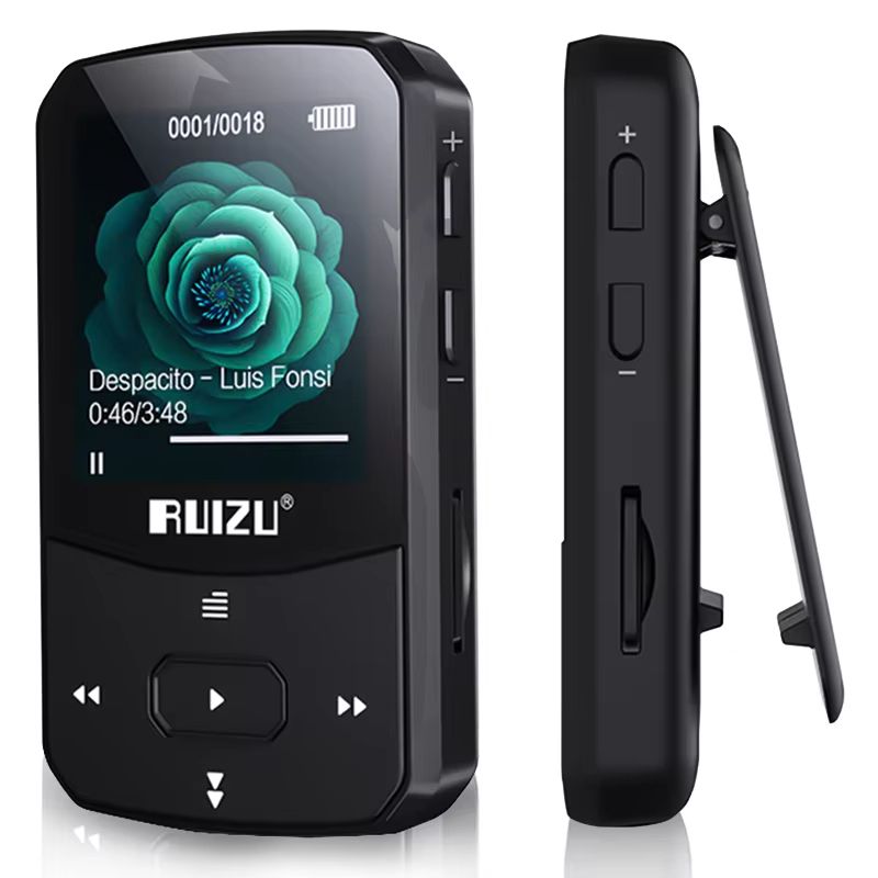 RUIZU X52 Bluetooth MP3 Player With Clip Portable Sports Music Player With 1.5