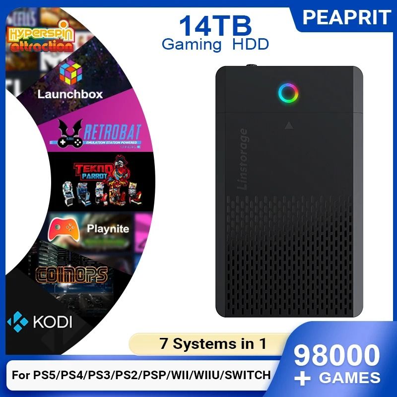 14TB External Gaming Hard Drive With Preloaded Retro Game Console For PS5 PS4 PS3 Switch And PC 14TB External Gaming Hard Drive With Preloaded Retro Game Console For PS5 PS4 PS3 Switch And PC