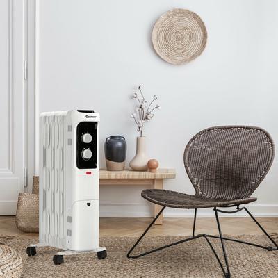 1500W Portable Space Heater With Adjustable Thermostat, Oil Filled Radiator Heater For Home & Office 1500W Portable Space Heater With Adjustable Thermostat, Oil Filled Radiator Heater For Home & Office