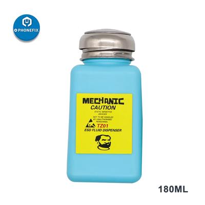 Plastic Alcohol Dispenser Bottle For IPhone Repair, ESD Safe Liquid Container For Flux, Soldering & Motherboard Cleaning 180ml