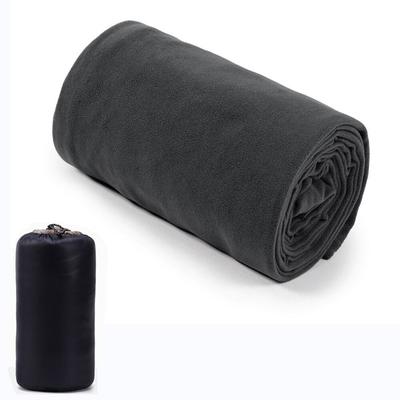 Ultra Light Fleece Sleeping Bag Liner, Portable Polar Travel Sheet For Camping & Backpacking black