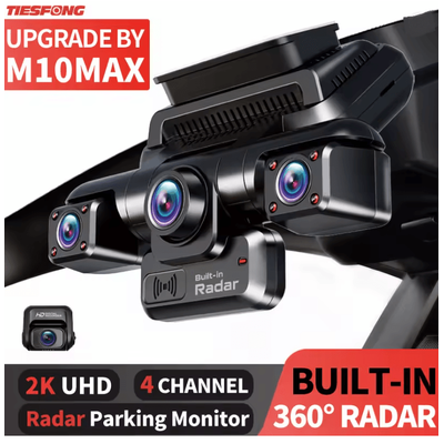 UltimateGuard 4 Channel 4K 360 Dash Cam With Radar Parking Monitor 128 Gb