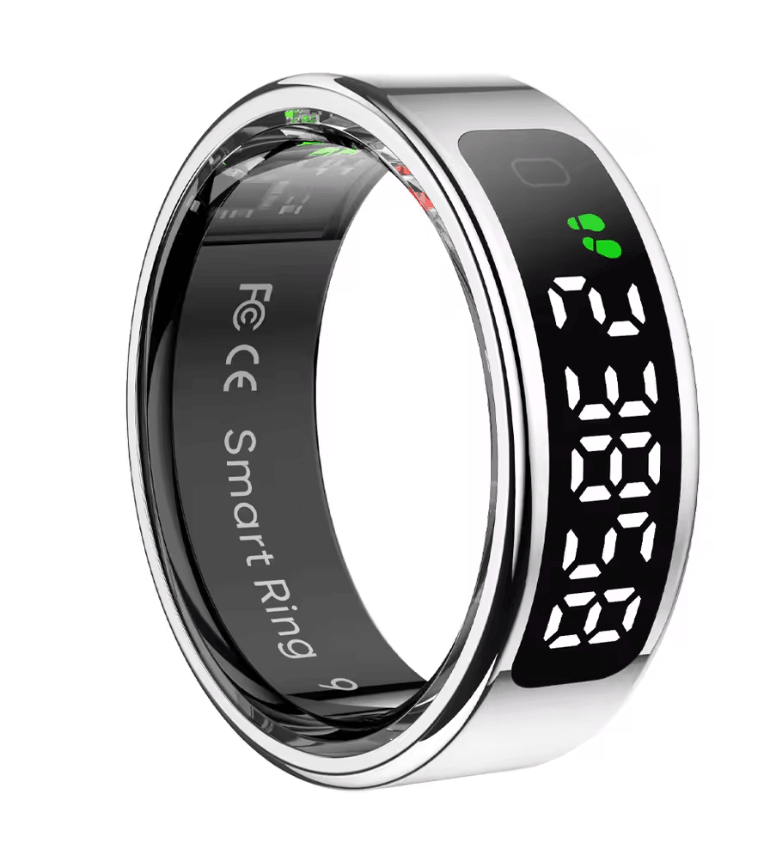COLMI R12 Smart Ring Touchscreen Health Tracker With Wireless Charging 8 silver