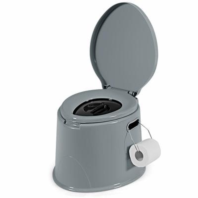 Outdoor Portable Toilet With Detachable Paper Holder, Compact Travel Toilet For Camping, Car, RV, Hiking, And Emergency Outdoor Portable Toilet With Detachable Paper Holder, Compact Travel Toilet For Camping, Car, RV, Hiking, And Emergency