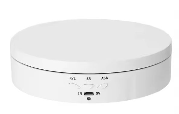 Electric Rotating Display Stand With 360 Degree Turntable Base 138white