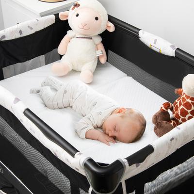 Portable Tri Fold Pack And Play Mattress Pad With Gel Infused Memory Foam, Breathable, Washable, Dual Sided Baby Travel Portable Tri Fold Pack And Play Mattress Pad With Gel Infused Memory Foam, Breathable, Washable, Dual Sided Baby Travel