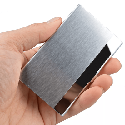 Stainless Steel Business Card Holder Case, Metal Pocket Wallet For ID, Credit, Debit Cards, Slim, Lightweight & Secure Stainless Steel Business Card Holder Case, Metal Pocket Wallet For ID, Credit, Debit Cards, Slim, Lightweight & Secure