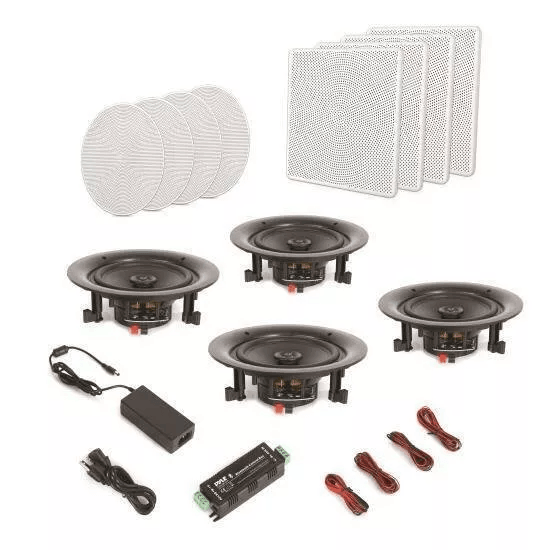Speaker Bluetooth Ceiling Wall Speaker Kit, Flush Mount Home Audio System With Wireless Connectivity Speaker Bluetooth Ceiling Wall Speaker Kit, Flush Mount Home Audio System With Wireless Connectivity