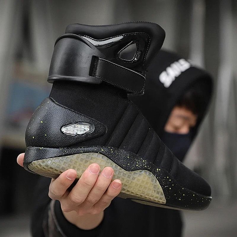 Light Up USB Charging Boots With Remote Control For Men And Women 11 black