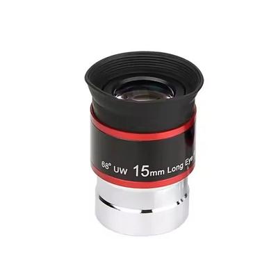 Ultra Wide Angle Telescope Eyepiece 68 Degree FMC 1.25 Inch Lens 15mm