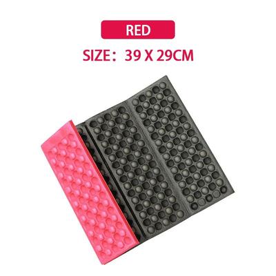 Camping Foam Pad Waterproof Foam Seat For Picnic, Hiking, Backpacking, Mountaineering, Trekking & Outdoor Stadium Bleach red