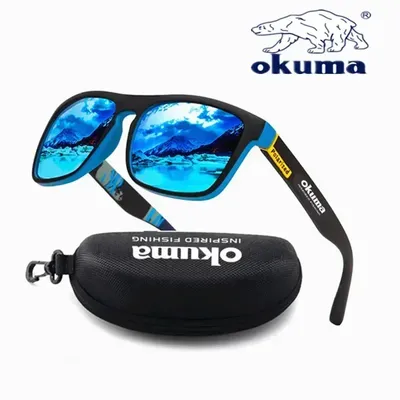 Polarized Sunglasses UV400 For Men & Women, Outdoor Fishing, Hunting, Driving, Cycling Eye Protection blue With Box
