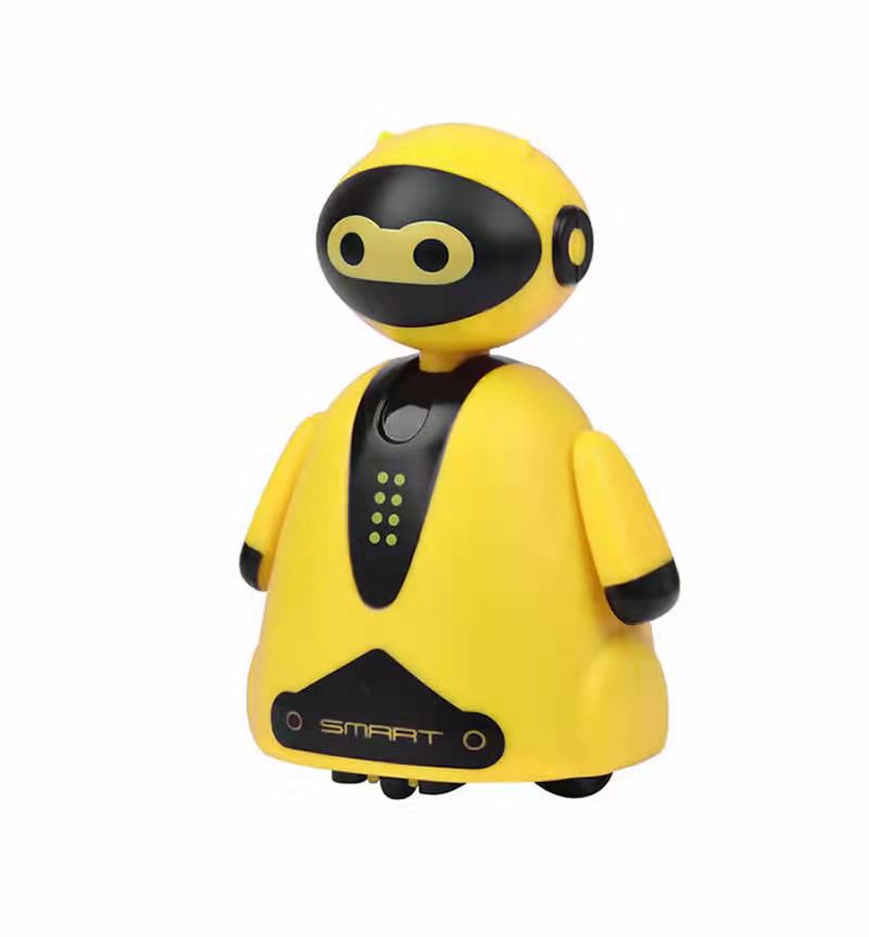 Draw Lines Follow Toy, Smart Inductive Robot Car That Follows Any Line, Ideal Educational Gift For Kids yellow Robot