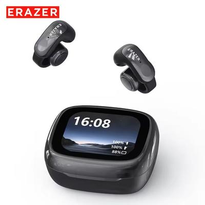 Open Ear Bluetooth Translation Earbuds With App Support Wireless Office & Travel Headset black