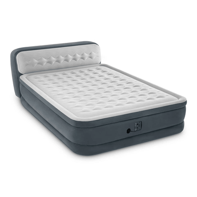 Intex Dura Beam Deluxe Ultra Plush Headboard Queen Mattress With Built In Pump,Easy Inflate Air Bed For Indoor & Outdoor Intex Dura Beam Deluxe Ultra Plush Headboard Queen Mattress With Built In Pump,Easy Inflate Air Bed For Indoor & Outdoor