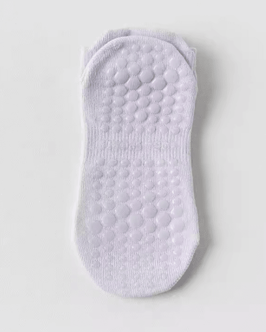 AirGrip Mesh Yoga Socks With Non Slip Sole light Purple