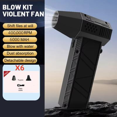 Turbo Jet Blower, 300,000RPM Violent Fan, High Speed Dust Cleaner, Type C Charging, 53m s Strong Winds For Deep Cleaning style 1