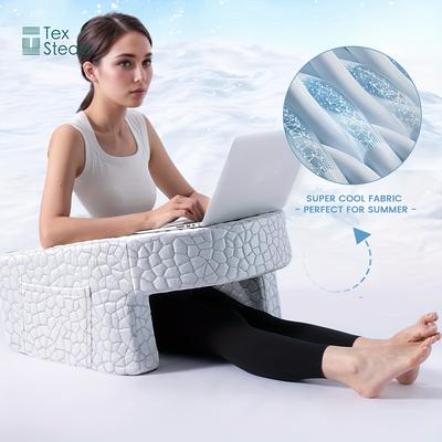 Memory Foam Reading Pillow For Gaming, Extra Large Arm Rest Pillow For Adult Bed Rest, Work, Study, Or TV With Removable deep Cooling