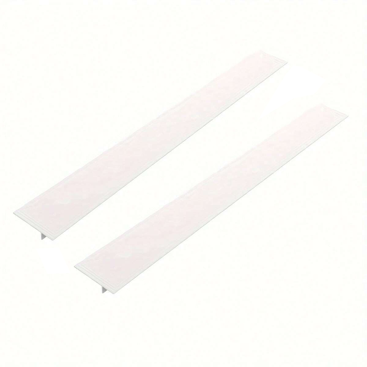 Premium Silicone Gap Strip Kitchen Gas Stove Sealing Strip For Anti Oil & Anti Stain Protection 2pcs White