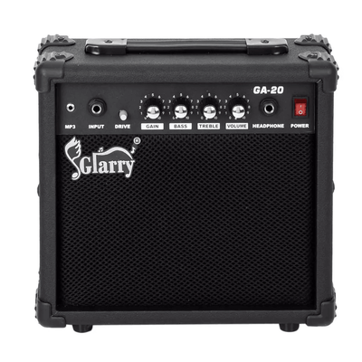 Glarry Portable Electric Guitar Sound Amplifier, Mini AMP For Practice With AUX & Headphone Jack, Bass Treble Mid Glarry Portable Electric Guitar Sound Amplifier, Mini AMP For Practice With AUX & Headphone Jack, Bass Treble Mid