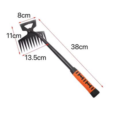 Dual Head Metal Weeding Rake Stainless Steel Garden Shovel With 511 Teeth 11 Teeth