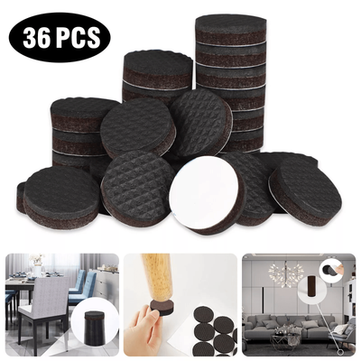 36Pcs Non Slip Felt Pads For Furniture Legs Self Adhesive Chair Table Feet Floor Protectors Anti Scratch Cushion Pads 36Pcs Non Slip Felt Pads For Furniture Legs Self Adhesive Chair Table Feet Floor Protectors Anti Scratch Cushion Pads