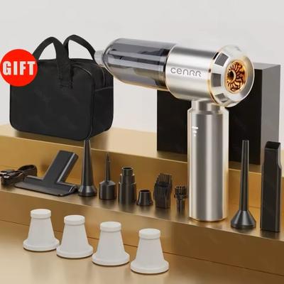 Cordless Car Vacuum Cleaner Strong Suction Handheld Cleaning Machine 4 Hepa max Silver