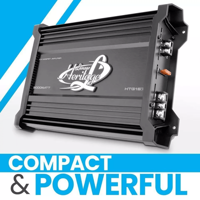 Lanzar 2 Ohm Mono MOSFET Car Amplifier, High Power Audio Amp Lanzar 2 Ohm Mono MOSFET Car Amplifier, High Power Audio Amp