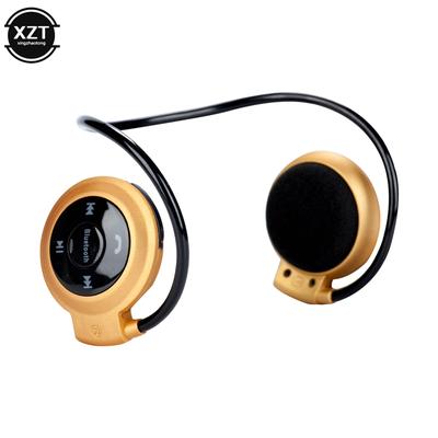 Waterproof Mini Wireless Bluetooth Headphones With Microphone, Stereo Sports Headphones, SD Card Music Player gold