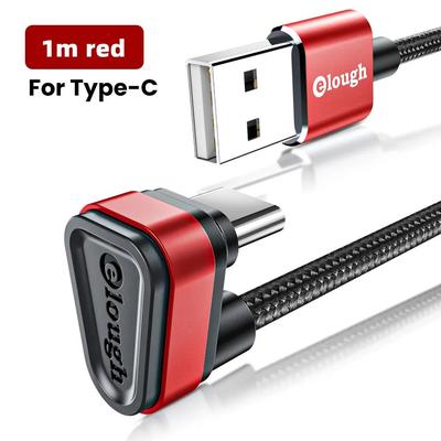 Elough USB Type C Cable, Fast Phone Charging & Data Cord For Samsung, Xiaomi & Redmi 1m Red