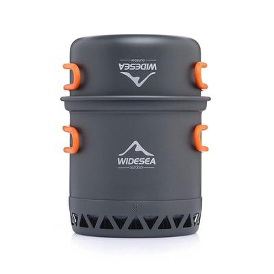 Outdoor Camping Cookware Set With Heat Resistant Pot And Kettle For Travel Cooking And Backpacking 1.3 L Pot