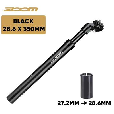ZOOM Bike Suspension Seatpost Shock Absorber Seat Tube For MTB With Multiple Diameter Options black 27.2 To 28.6 Mm