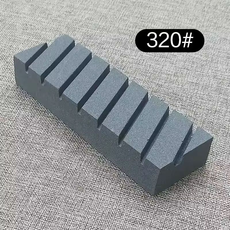 Knife Sharpening Stone Set Multi Stage White Corundum Whetstone grey