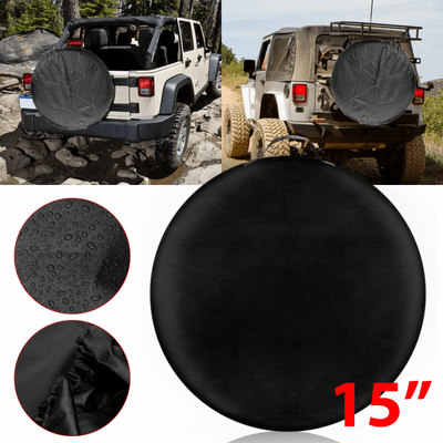 DIY Tyre Wheel Cover For Jeep RV Trailer Camper, Black Waterproof Protector DIY Tyre Wheel Cover For Jeep RV Trailer Camper, Black Waterproof Protector