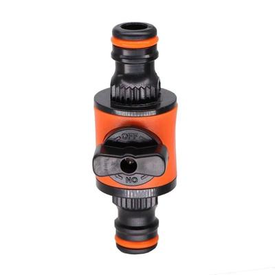 Garden Hose Shut Off Valve 16mm Quick Connect Water Tap Adapter For Irrigation, Washing & Outdoor Use 1pc