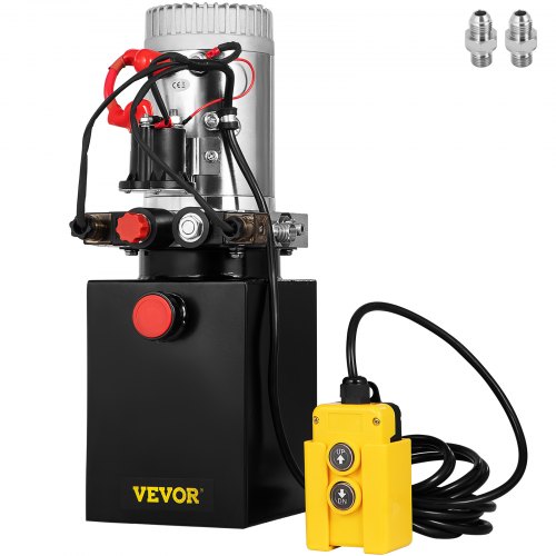 Hydraulic Pump Quart Double Acting Hydraulic Power Unit With Steel Oil Tank, DC Pump For Dump Trailer & Car Lifting Hydraulic Pump Quart Double Acting Hydraulic Power Unit With Steel Oil Tank, DC Pump For Dump Trailer & Car Lifting