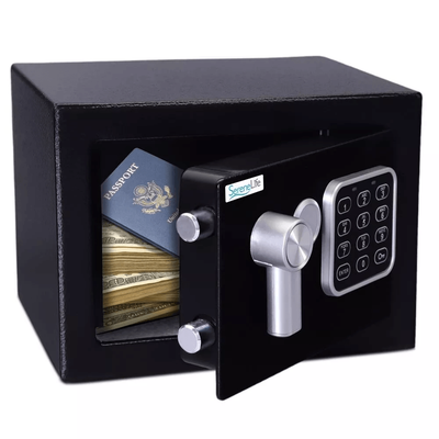 Digital Fireproof Safe, Secure Steel Alloy Lock Box With Touch Pad & Key Access Digital Fireproof Safe, Secure Steel Alloy Lock Box With Touch Pad & Key Access