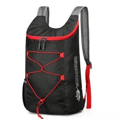 Ultra Lightweight Camping & Hiking Folding Sports Backpack, Waterproof Nylon Outdoor Multifunctional Fitness Bag black