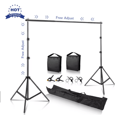 Adjustable Photography Backdrop Stand For Studio And Event Backgrounds With Telescopic Support 2000x3000 telescopic Kit 2