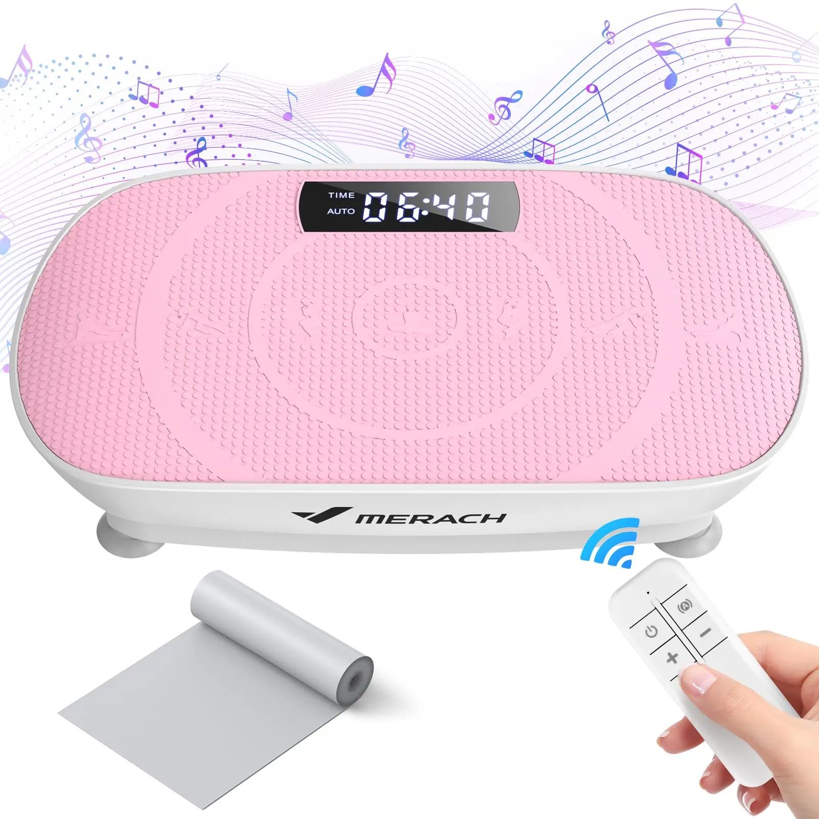 Power Vibrate Fitness Platform, Vibration Plate For Full Body Sculpting & Fat Burning pink