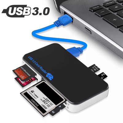 Memory Card Reader 6 In 1 Adapter 5Gbps For CF TF SD Micro SD XD MS Memory Card Reader 6 In 1 Adapter 5Gbps For CF TF SD Micro SD XD MS