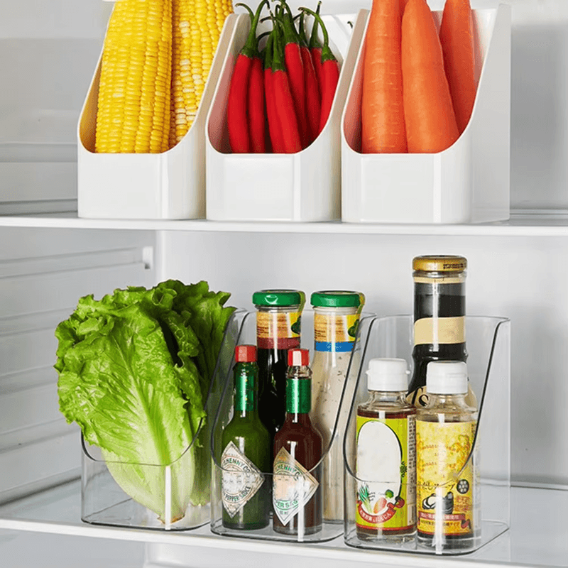 ClarityClear Refrigerator Organizer Bins white