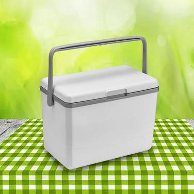 Portable Icebox Travel Refrigerator Insulated Car Cooler Freezer For Camping, Fishing & Outdoor Adventures white