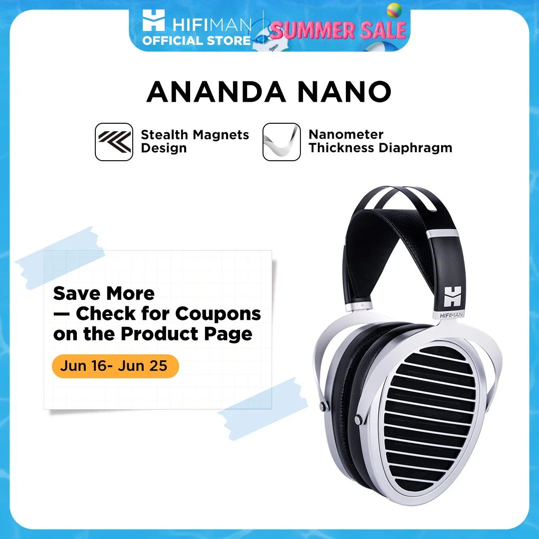 Open Back Planar Magnetic Hi Fi Headphones, Nanometer Thickness Diaphragm Open Back Planar Magnetic Hi Fi Headphones, Nanometer Thickness Diaphragm