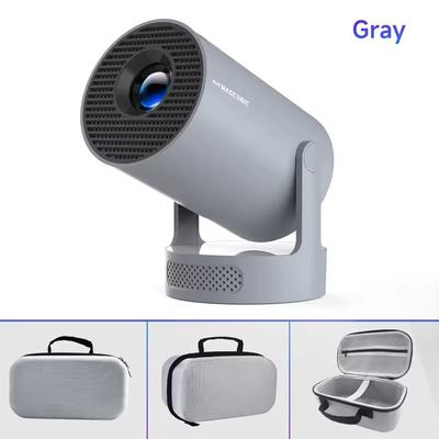 Android Portable Projector 4K Dual WiFi Bluetooth Cinema hy300 New Grey Bag uk