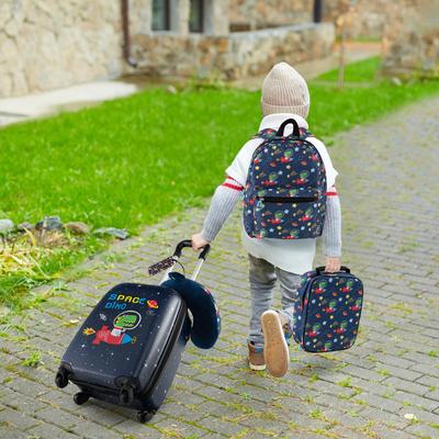 5 Piece Kids Luggage Set With Backpack, Neck Pillow & Lunch Bag, Airline Approved Carry On For Ages 3+ 5 Piece Kids Luggage Set With Backpack, Neck Pillow & Lunch Bag, Airline Approved Carry On For Ages 3+